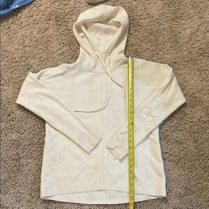 Banana Republic Cream Hooded Sweatshirt Relaxed Fit